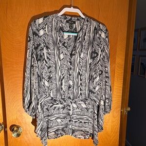 Style & Co. Black and White Women's Top